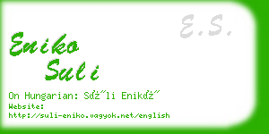 eniko suli business card